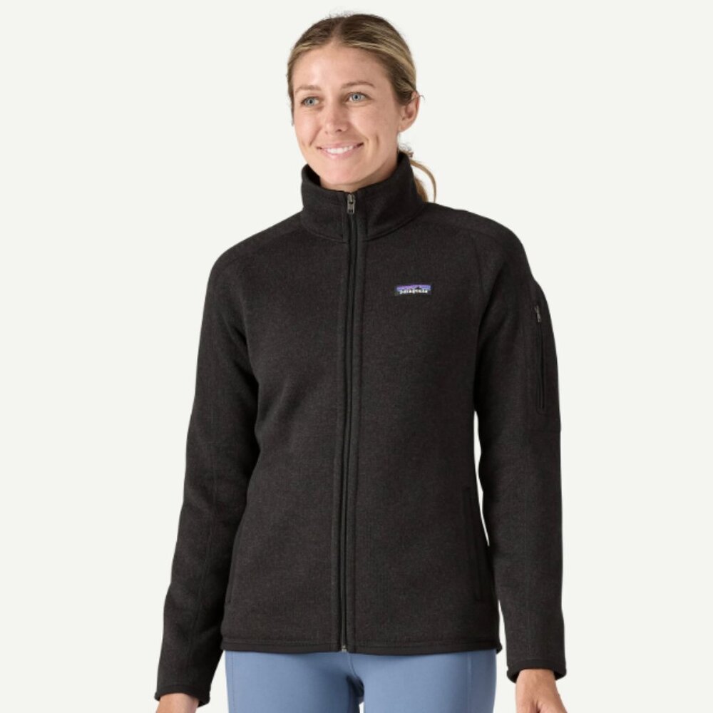 Patagonia Black Better Sweater Full Zip Jacket Women's Sz M – Everyday Fleece